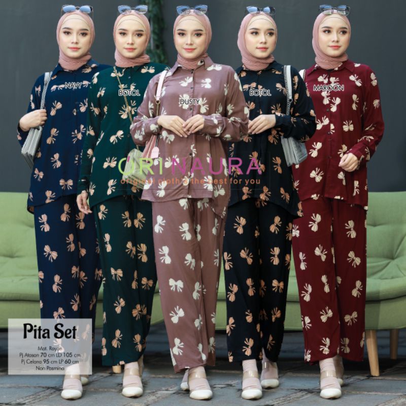 PITA SET BAJU SETELAN PANT BY ORI NAURA