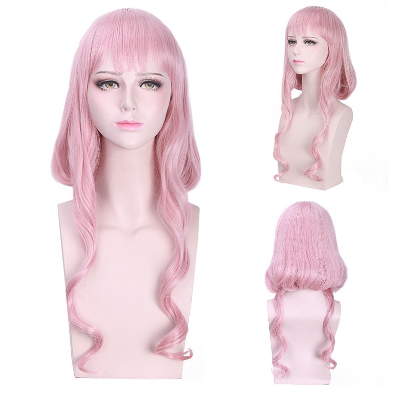 LOL-127 wig rambut palsu cosplay love nikki wedding pink