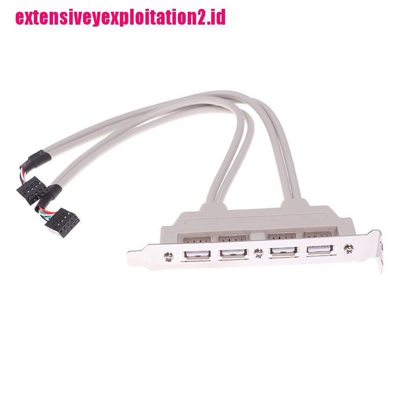 &lt; E2id &amp; &gt; Kabel Extension 4 Port USB 2.0 Ke 9Pin Untuk Panel MainBoard