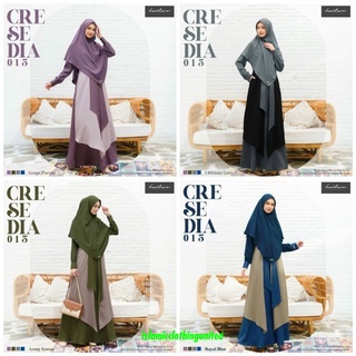 Gamis Wanita Muslimah Haitwo Cresedia 015 set - DZ - GON - FX