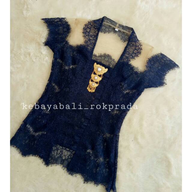 Kebaya modifikasi kebaya navy kebayakutubaru