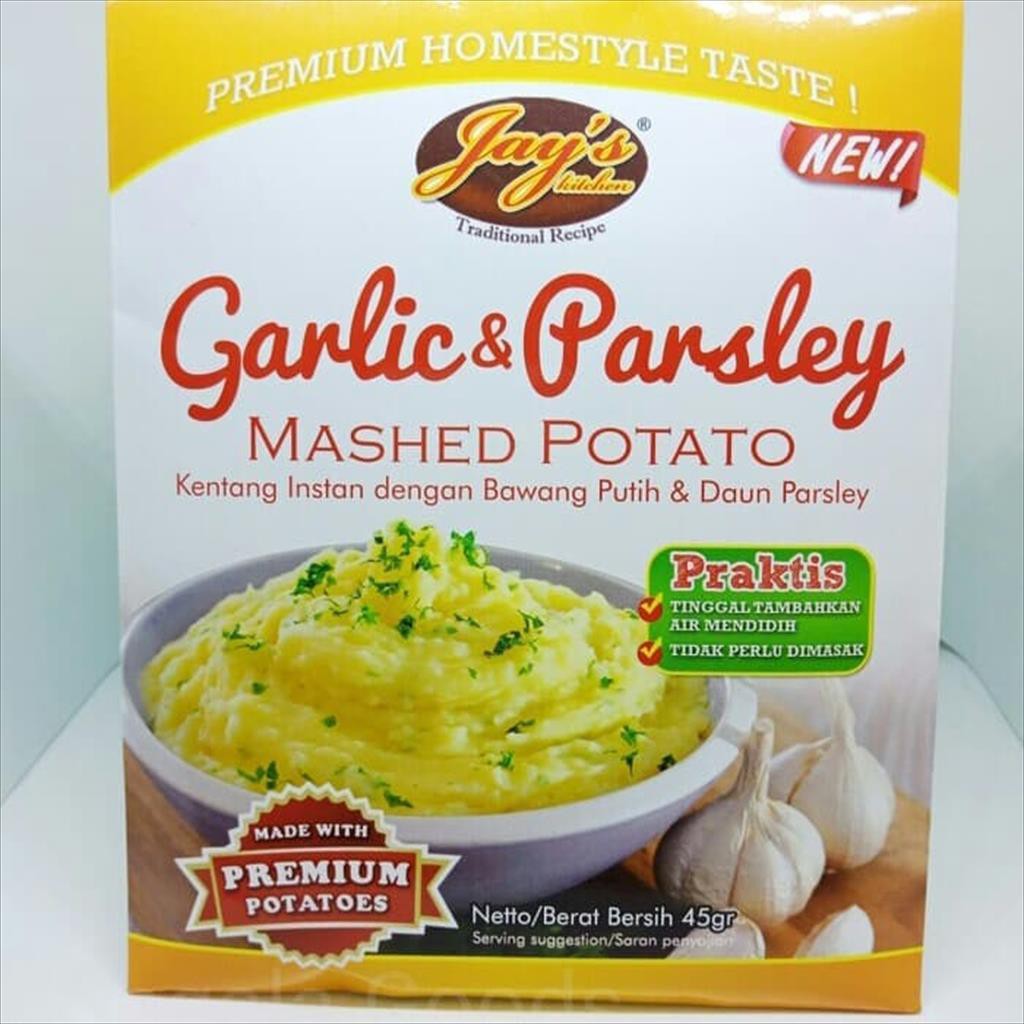 

Jays Garlic & Parsley Mashed Potato 45gram