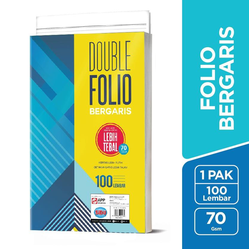 

Ie7Code SiDU Double Folio Bergaris 100 lembar 70 GSM(siap Kirim)Z3D1