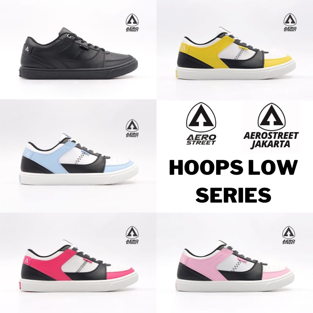 [ORIGINAL] Aerostreet Hoops Low Hitam Series