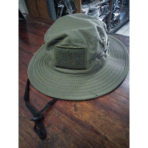 Topi rimba hijau brimob/topi lapangan