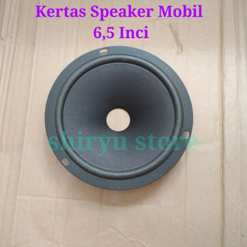 2 Pcs Daun Membran Kertas Conus Speaker Mobil 6.5 Inci Inch