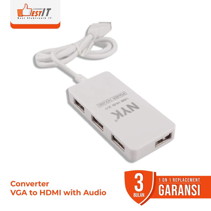 USB Hub NYK 43 Usb 2.0 Support 2TB