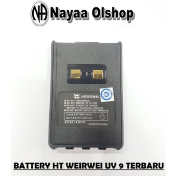 BATRE HT WEIERWEI UV 9 UV9 TERBARU ORIGINAL BATTERY HT WEIRWEI UV 9