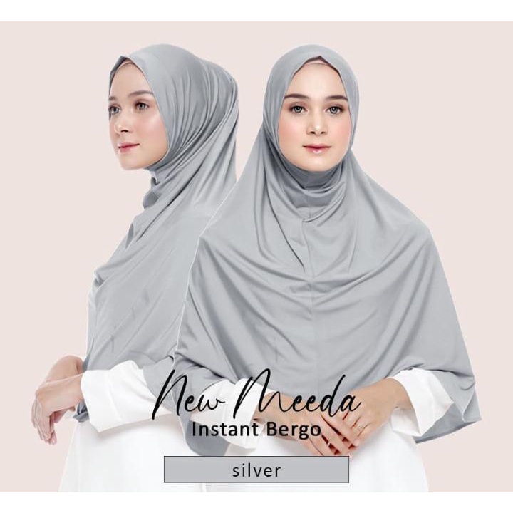 Hijab Instan Bergo Meeda Matt Hyget Jilbab Instan Langsung Pakai Krudung Kekinian 2021 Khimar Syar'i