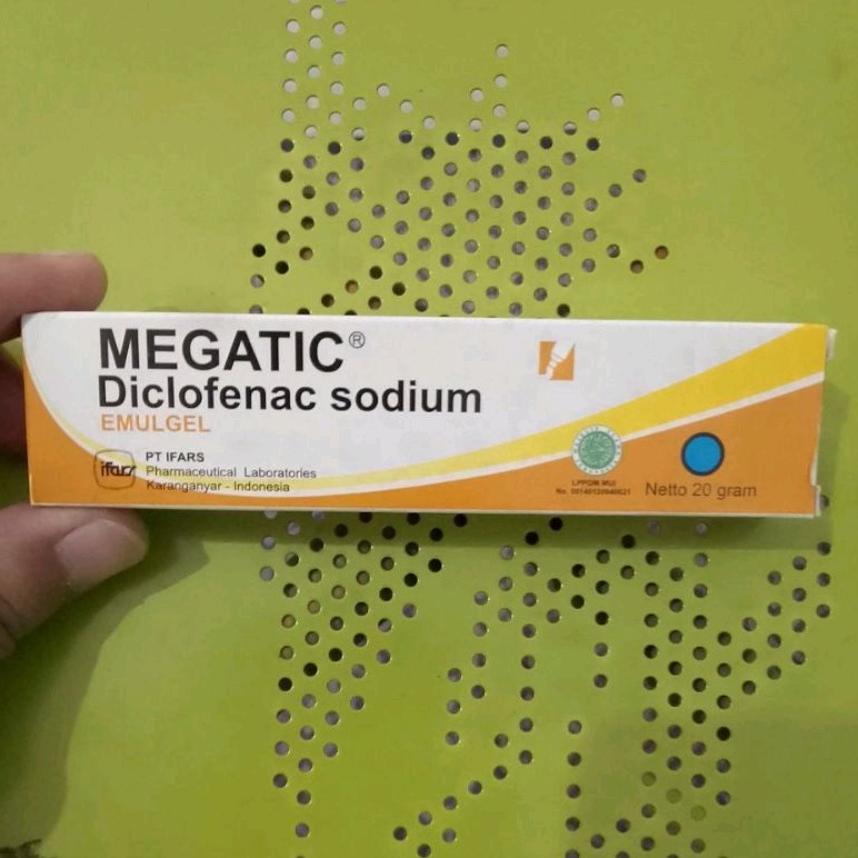 MEGATIC® GEL 20g (Salep Nyeri Otot,Sendi,Salah Urat,Terkilir,Memar,Rematik)