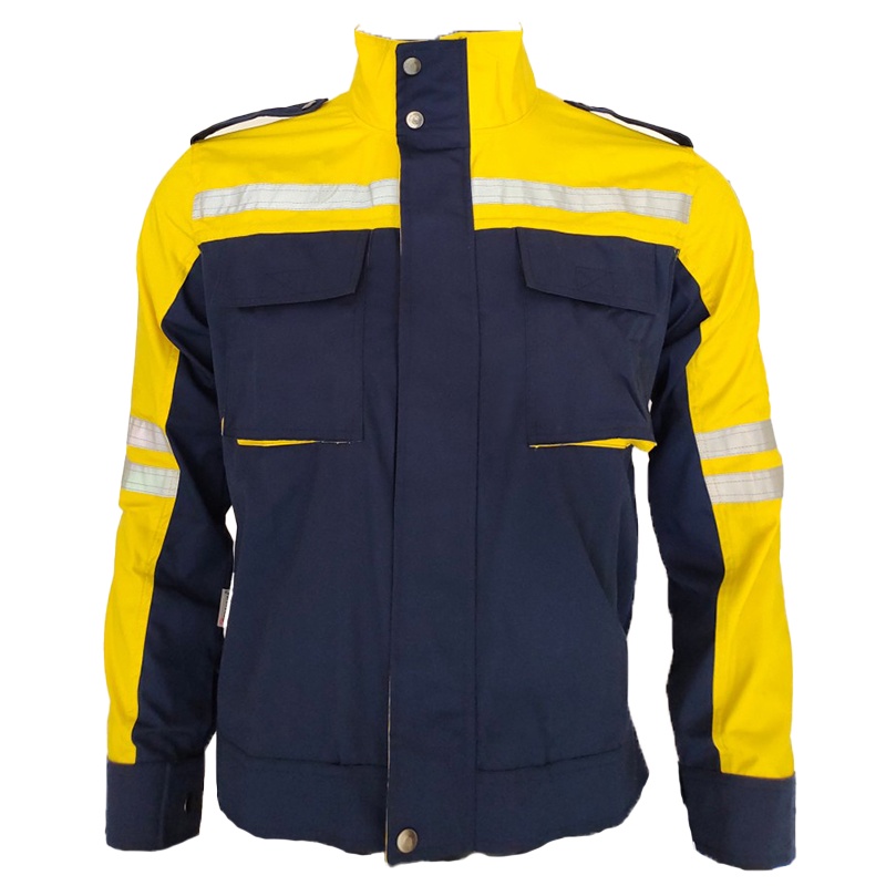 Wearpack Semi Baju Jaket Safety Navy Yellow