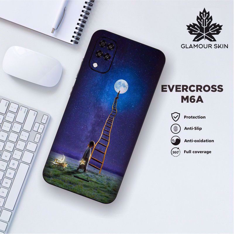 *(Dapat2PCS)* EVERCOSS M6A Garskin Case/Stiker Protector Motif MOON
