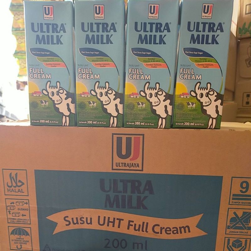 

Susu Ultra Milk Full Cream 200 ml