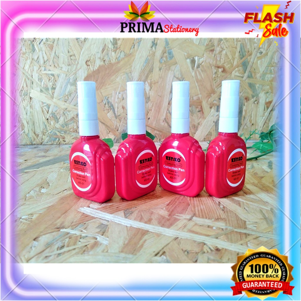 

Tip X Tip-Ex Correction Pen Kenko Warna Merah KE - 01