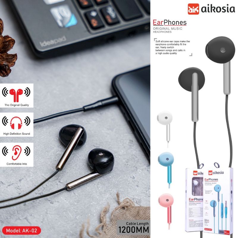 Handsfree/ Earphone/ Hendset / HF Aikosia Model AK02