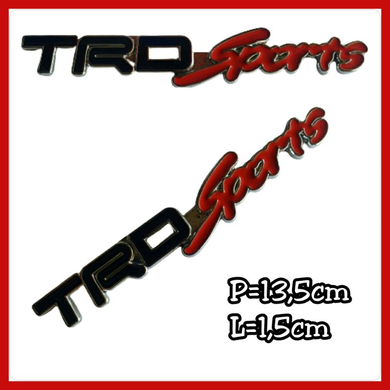 Emblem Logo Tulisan TRDSport