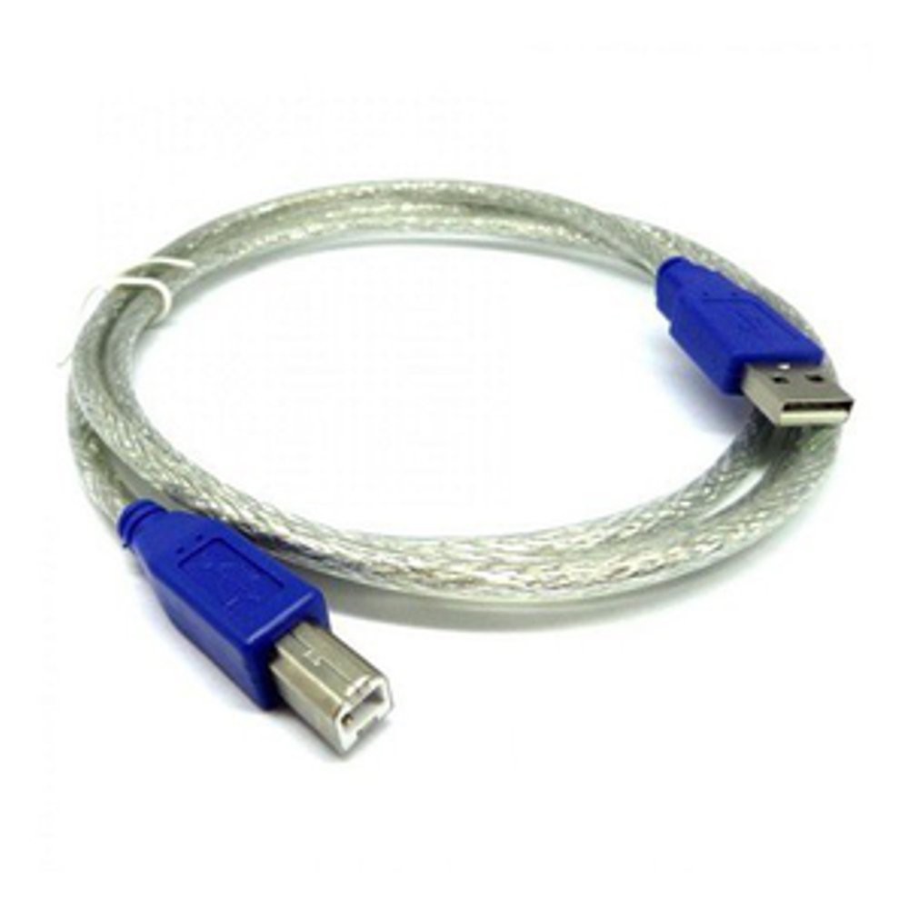 CABLE USB PRINTER TRANSPARAN / KABEL PRINTER 1.5, 3, 5, 10 METER