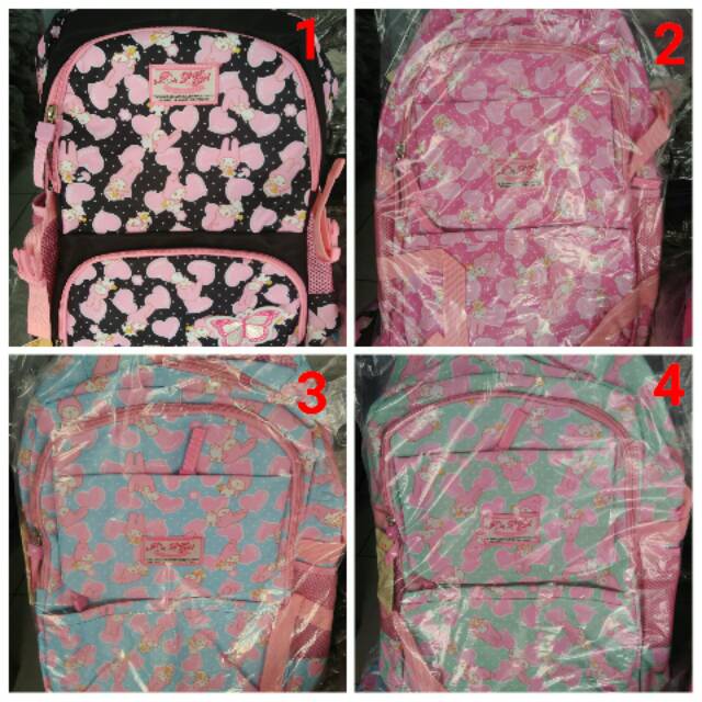 Tas ransel silver girl by alto motif love. Tas silver girl laptop import
