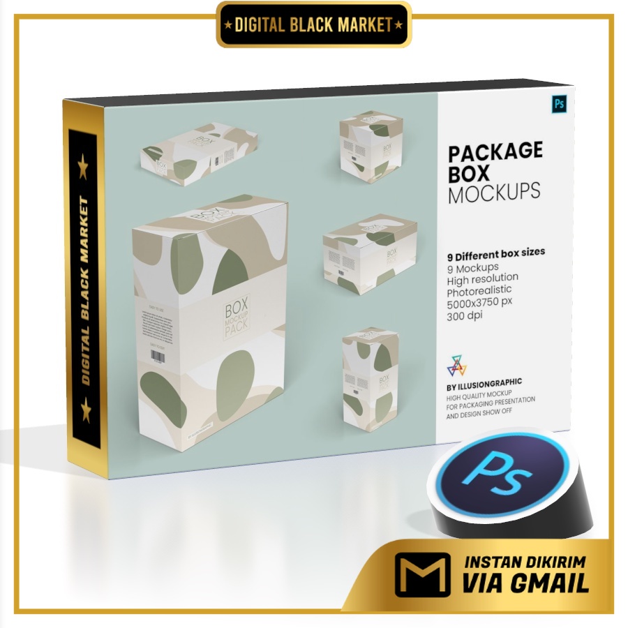 Package Box Mockups 9