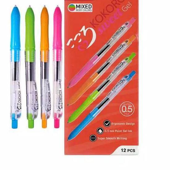 

Produk Terbatas Pulpen/Gel Pen Zebra Kokoro 0.5mm (12bh), Qt1...