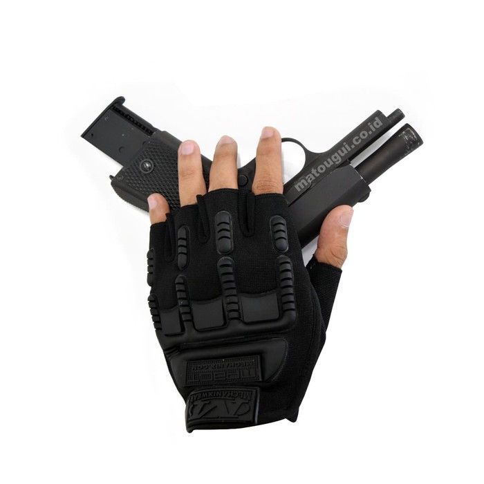 SARUNG TANGAN TACTICAL ARMY HALF FINGER