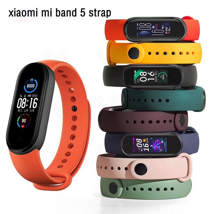 Tali Jam Silicone Strap Wristband Xiaomi Mi Band 5