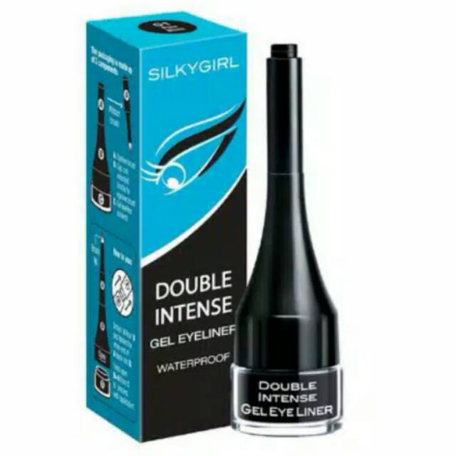 SILKYGIRL Double Intense Gel Eyeliner Waterproof Black - JB