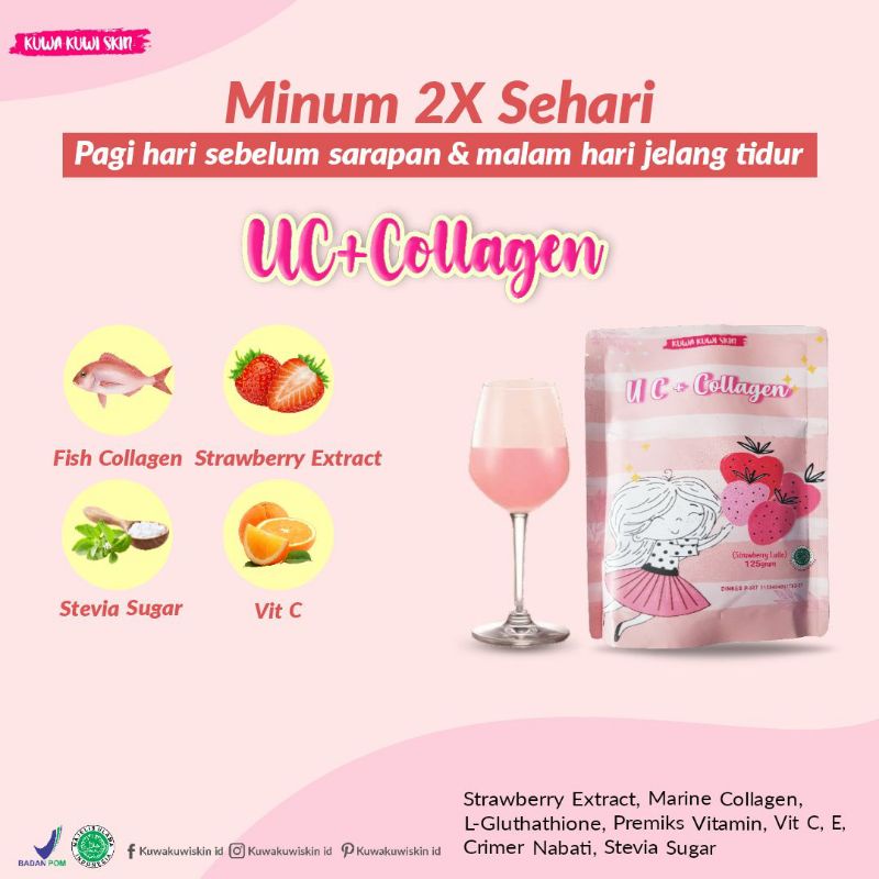 UC+collagen serbuk pemutih badan bpom