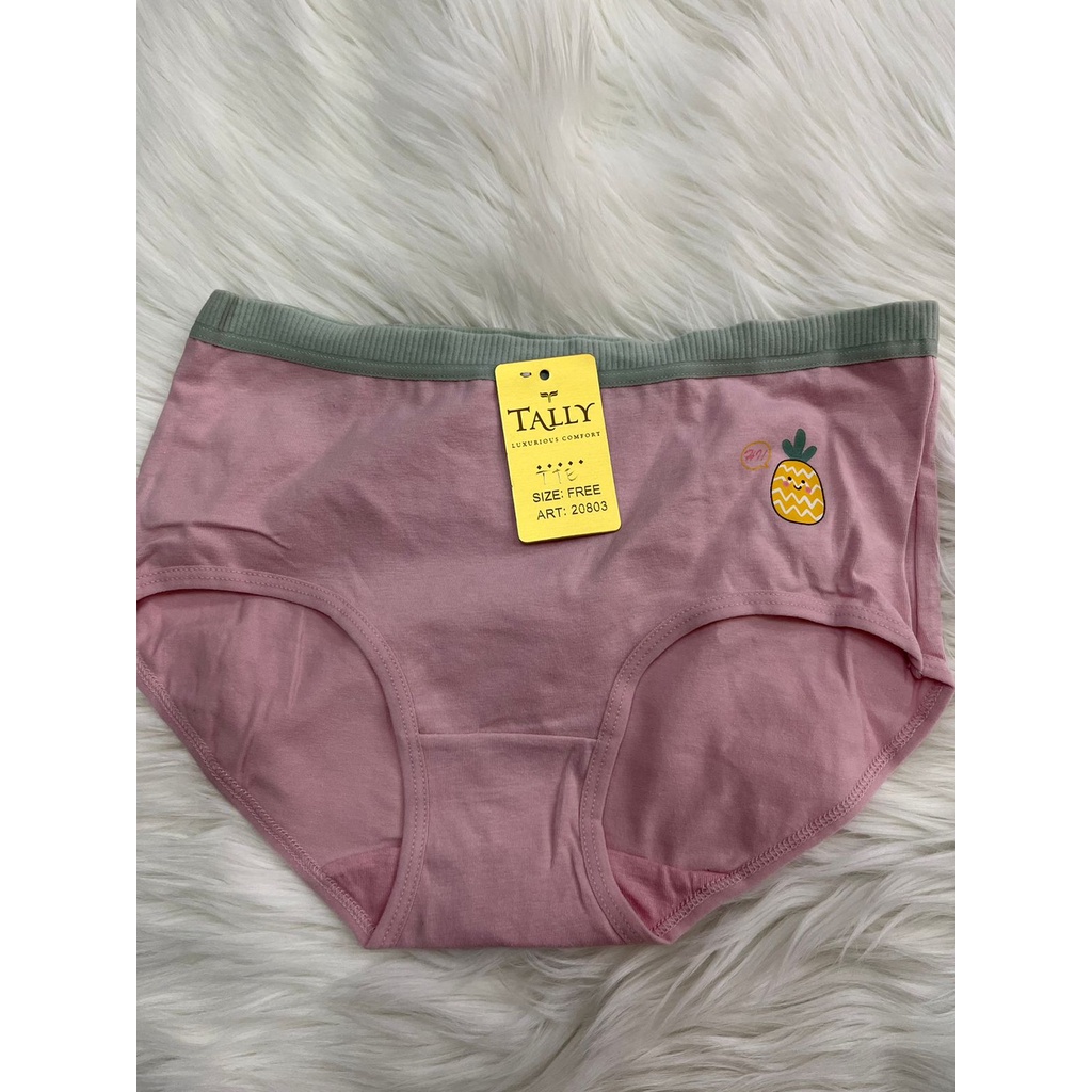 TALLY 20803 YT COLLECTION / YANTI98 - CD CELANA DALAM REMAJA PEREMPUAN TALLY Celana Dalam Wanita Bahan Katun Fit to L - XL Motif Cerah CD 20803TALLY CD CELANA DALAM REMAJA / DEWASA 20803 | FREE SIZE | FIT XL | BAHAN KATUN