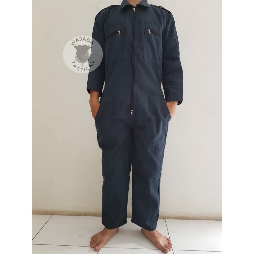 Wearpack Safety Baju Kerja Proyek Warna Biru Dongker Seragam Safety Katelpak