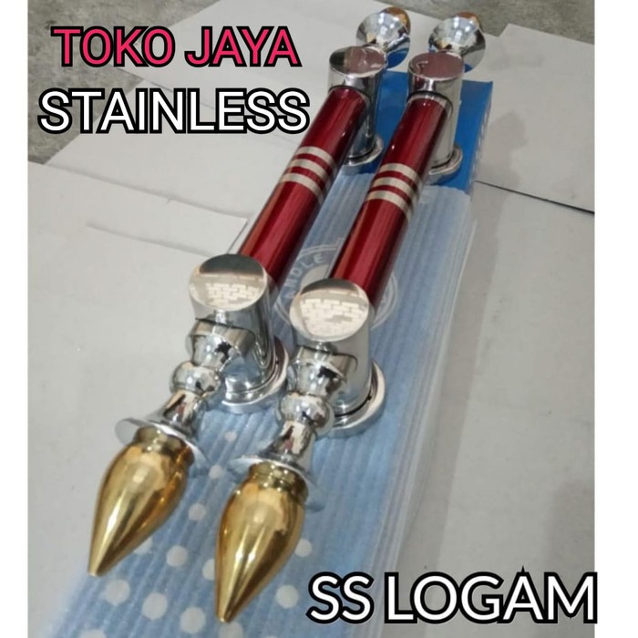 panjang handle pintu rumah 60cm / pegangan pintu rumah stenlis antik brass