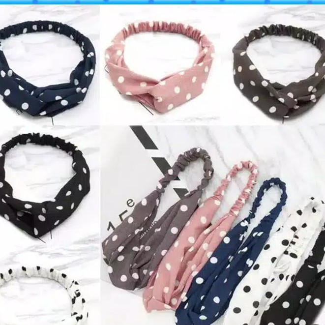 BANDO BANDANA KAIT SILANG GAYA KOREA - BANDANA GAYA KOREA KAIT SILANG