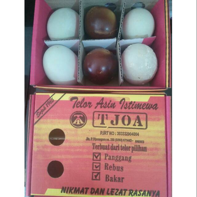 

Telor Asin Tjoa Mix isi 6 butir