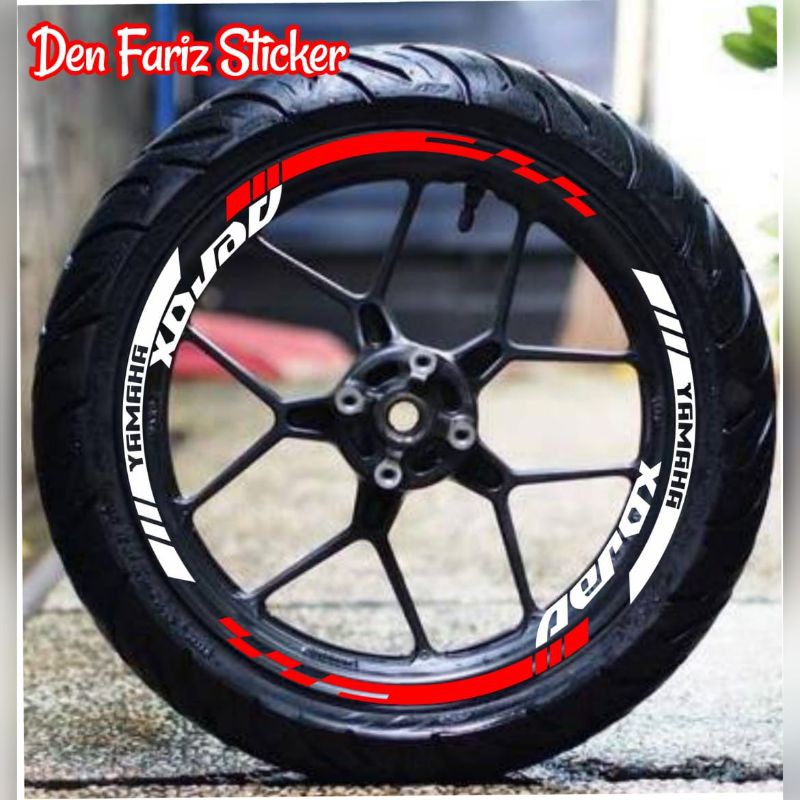 Stiker aerox 155 Lis velg List Vleg Sticker velg Stiker velg motor yamaha aerox satu set