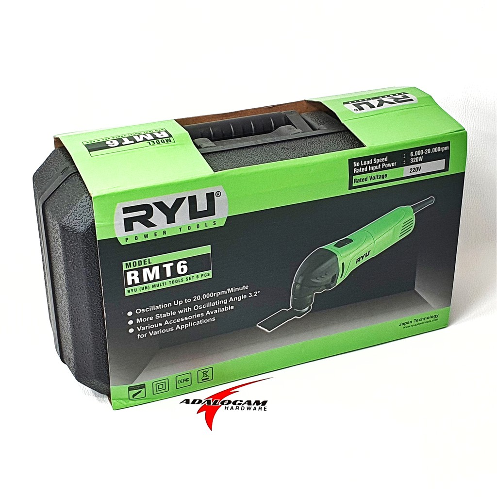 RYU RMT6 Mesin Multi Tools Set - Mesin Oskilasi Cutter