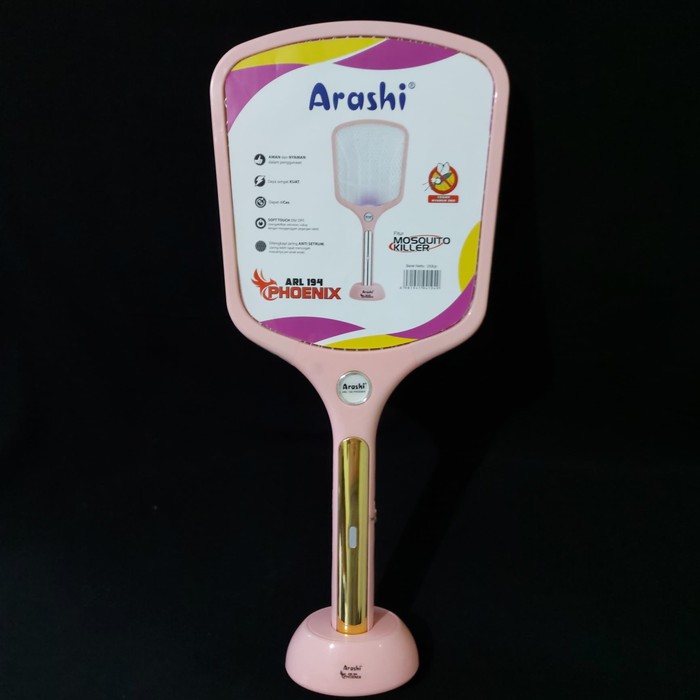 Arashi Raket Nyamuk Electric 2 in 1 Mosquito Killer ARL-194 Rechargeable Cable Bundle JUMBO