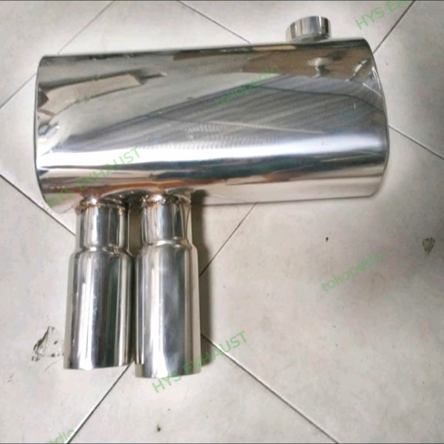 KNALPOT MOBIL BMW E60 E90 DOUBLE TIP STAINLESS EXHAUST BMW