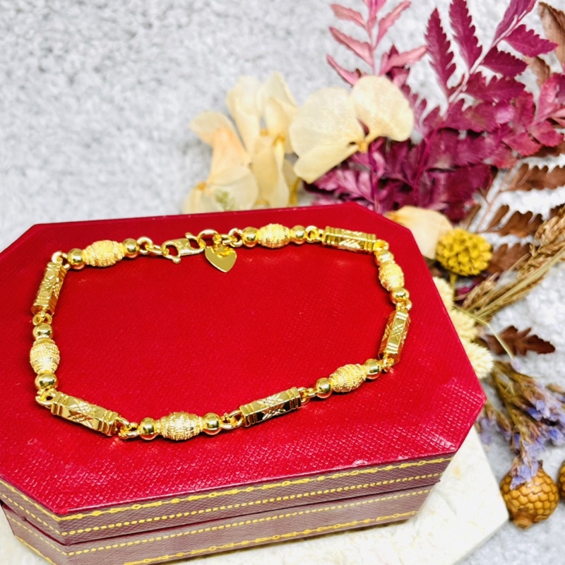 Gelang tangan motif Cantik emas 24k Xuping dewasa