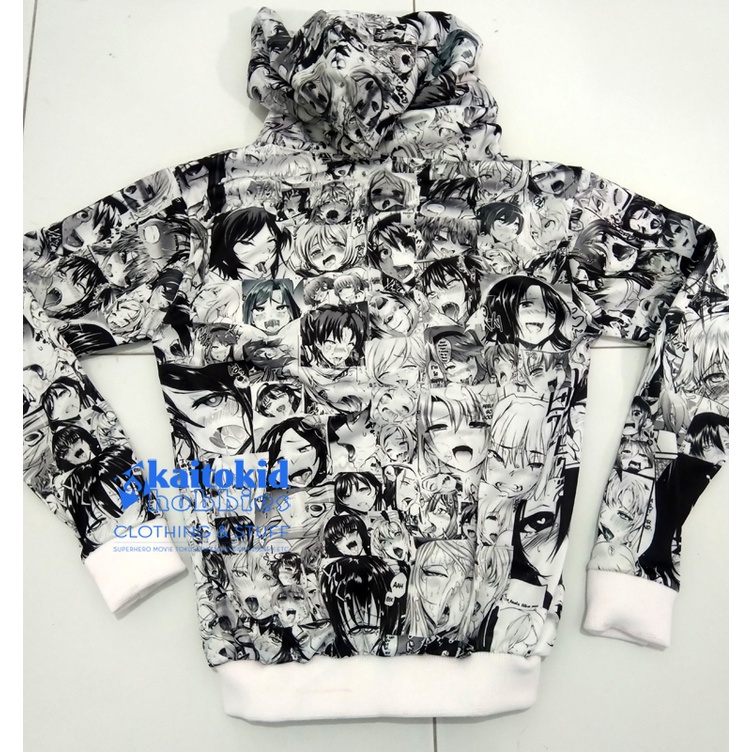 Jaket AHEGAO Jacket Face Anime echii ready ukuran M