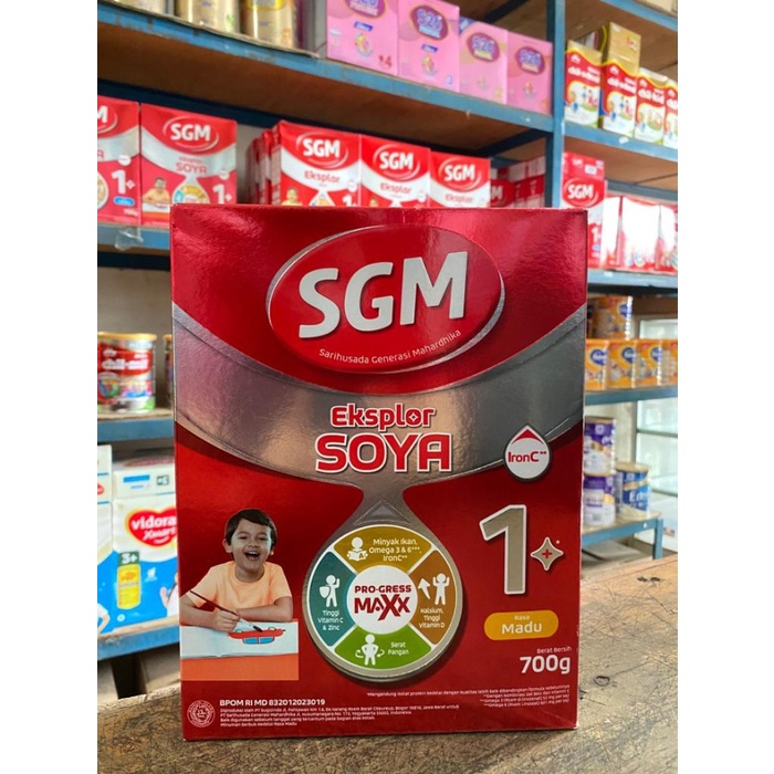 tahun-1-di-atas-bayi-susu- sgm soya 1-5 tahun madu / vanila 700g - vanila -susu-bayi-di-