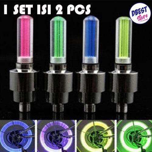 TERMURAH !! TUTUP PENTIL LED BAN MOTOR LED BIKE CAR TIRE NEON WHEEL LED MOBIL