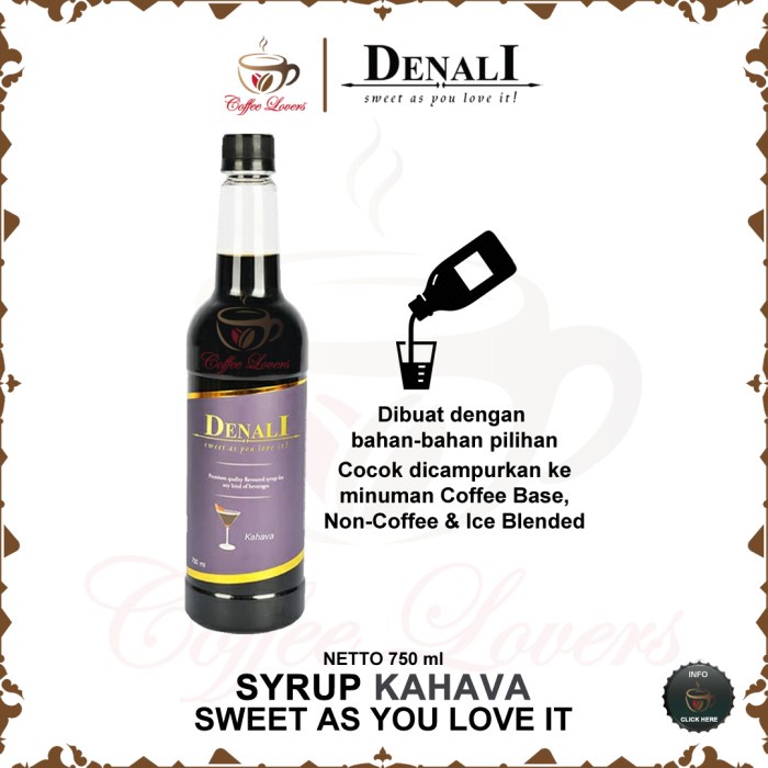 

DENALI SYRUP KAHAVA SIRUP DENALI UK RASA KAHAVA MURAH MERIAH