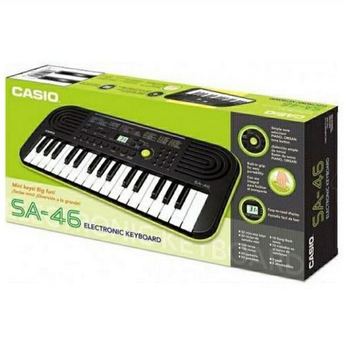 Casio Mini Keyboard Portable SA46 / SA-46 / SA 46 Kualitas Terbaik