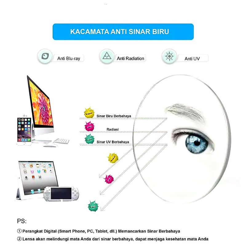 Kacamata Anak Anti Radiasi HP TV Laptop Gagang Lentur-6
