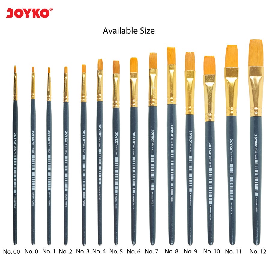 

Joyko Brush BR-10 No 2 Flat Brush ( Kuas Datar ) - 17.8 cm