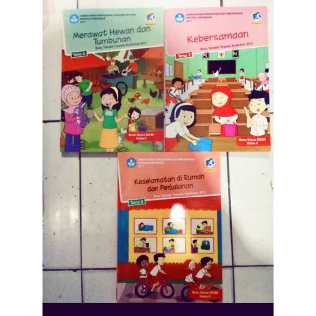 Buku Tematik Terpadu Kelas 2 tema 6,7,8 1paket 3buku kurikulum 2013