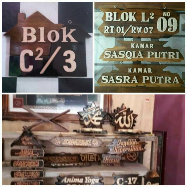 

Papan Nama kayu alamat rumah ( 30 x 20 x 1 )