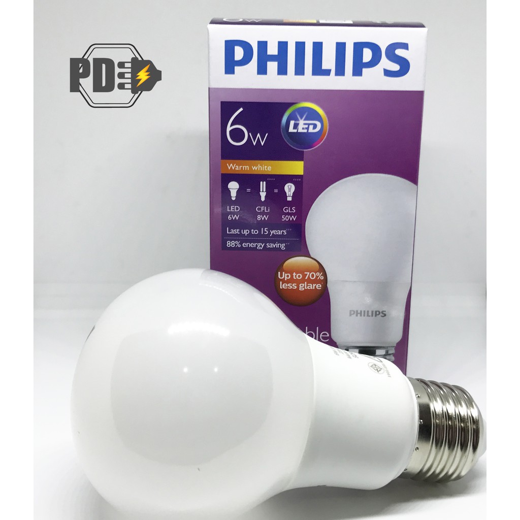 Lampu LED Philips 6Watt Kuning