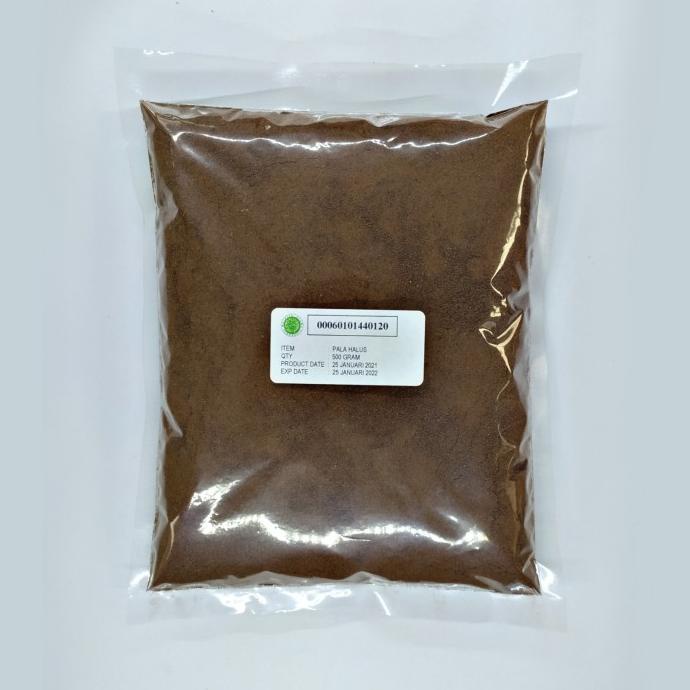 

bumbu PALA BUBUK / NUTMEG POWDER KEMASAN 500 GRAM KUALITAS PREMIUM 100% ASLI