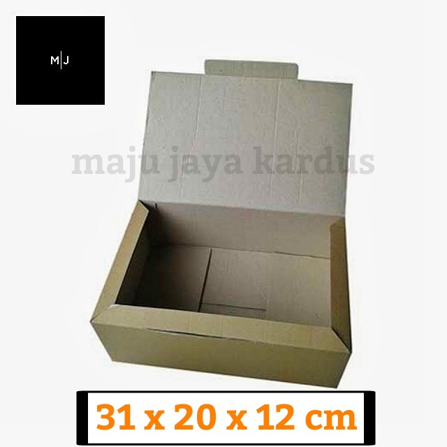 

LEA- 1 PCS Kardus Polos Karton Kotak Packing Sepatu Aksesoris Polos Ukuran 31x20x12 CM